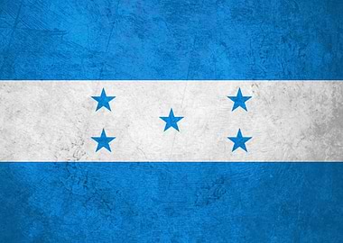 Flag of Honduras on Wall