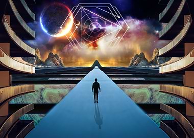 Between Far Galaxies