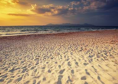 Sunset on a Greek island