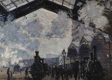 The Gare St Lazare Monet