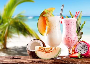 Cocktails on the beach