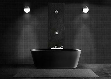 Bathroom Bathtub black