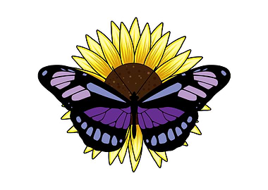 Butterfly Sunflower
