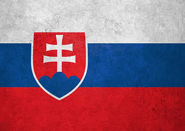 Flag of Slovakia on Wall