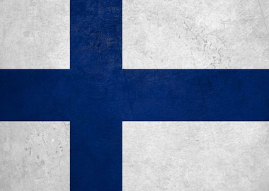 Flag of Finland on Wall