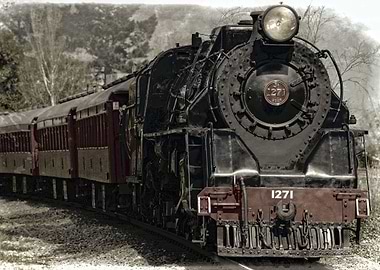 Retro Locomotive Train