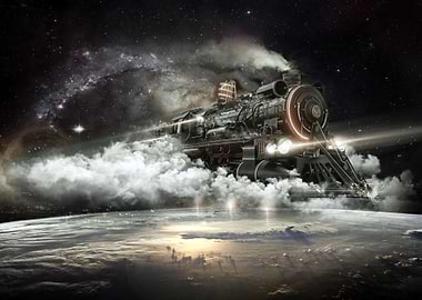 Loomotive Train in Space