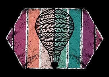 Retro Hot Air Balloon