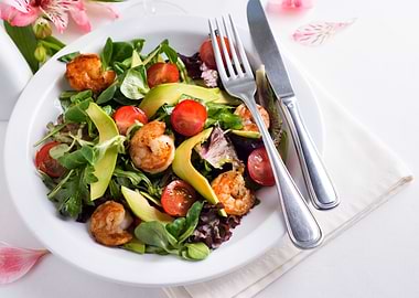 Avocado shrimp salad