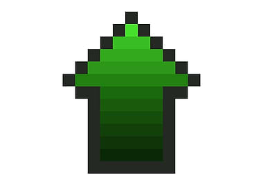 8 bit arrow up isolated gr