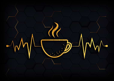 Coffee heart beat