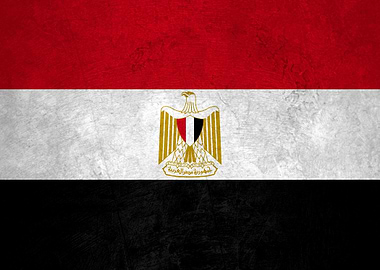 Flag of Egypt on Wall