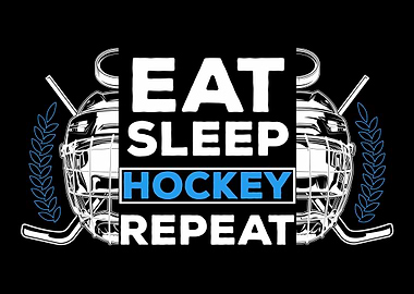 Funny Ice Hockey Player