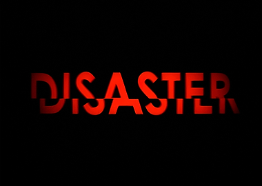 Moshed disaster text red g