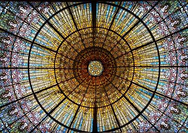 Barcelona stained glass