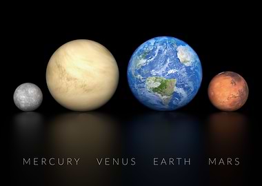 Mercury Venus Earth Mars