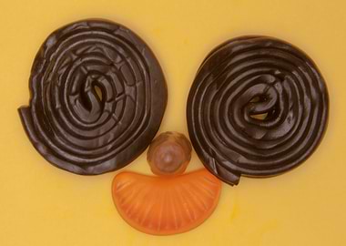 Candy face yellow joyful b