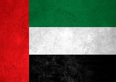Flag of UAE on Wall