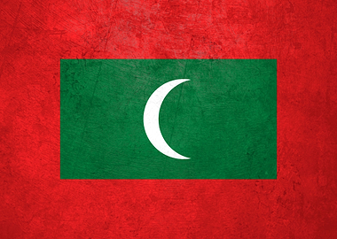 Flag of Maldives on Wall