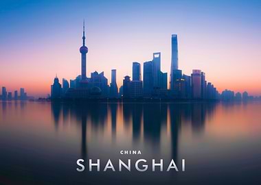 Shanghai City Sunset