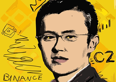 CZ Binance CEO art crown