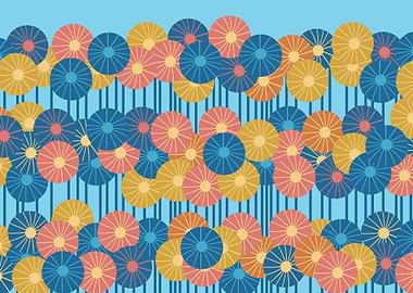 Flower Plot Vintage 1960s