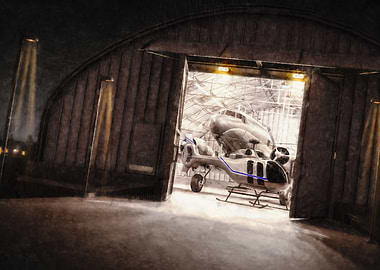 Airplane hangar retreat