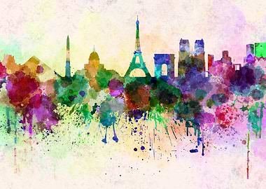 Paris skyline