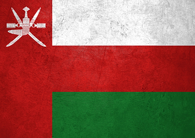 Flag of Oman on Wall