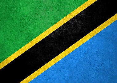 Flag of Tanzania on Wall
