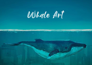Whale Art Painting