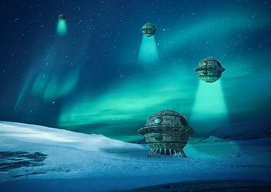 Space Planet UFO Galaxy