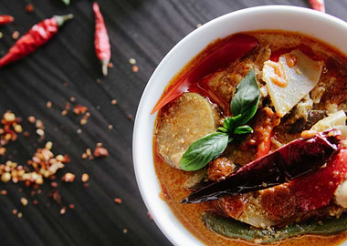 Asian Red Curry Dish