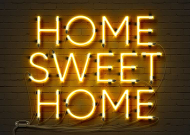 Home Sweet Home neon sign