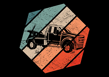 Retro Tow Truck Driver