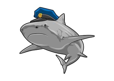Shark Police Police hat
