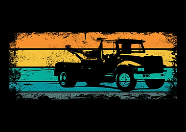 Retro Tow Truck Driver