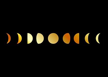 Celestial Moon phases