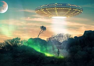 Space Fantasy UFO Earth