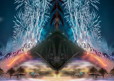 Trippy Visual Bridge Scape