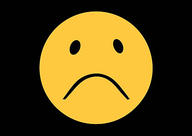 Smile sad face wide angle