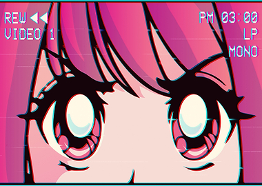 Emo Anime Girl Vaporwave