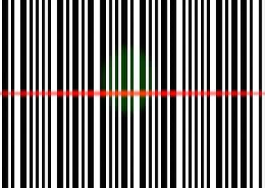 Barcode scan de stripes on