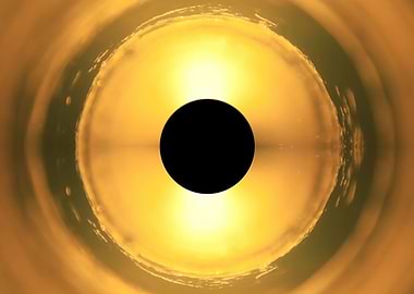 Barrel gold shiny metal du