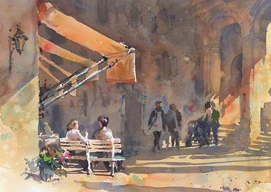 European cityscape Rome