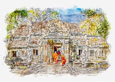 Cambodia Travel City Art