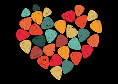 Heart Guitar Pick