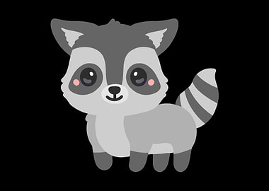 Raccoon Kawaii Anime