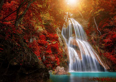 Colorful Waterfall