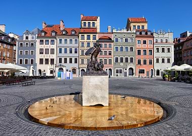 Old Town Mermaid In Warsaw